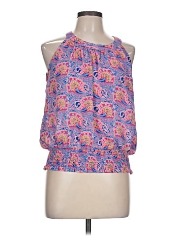 Rose + Olive Sleeveless Blouse (view 1)