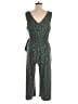 Kaileigh 100% Polyester Polka Dots Green Jumpsuit Size L - photo 2