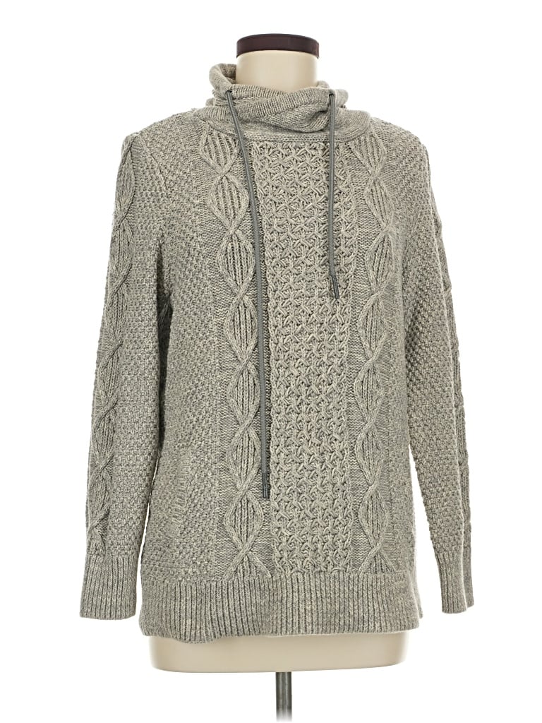 Pre-owned L.l.bean Signature Turtleneck Sweater In Gray