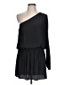 Ramy Brook 100% Polyester Solid Black Cocktail Dress Size L (estimated) - photo 1