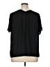 Pleione 100% Polyester Black Short Sleeve Blouse Size XL - photo 2