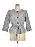 Le Suit Houndstooth Gray Blazer Size 14 - photo 1