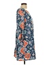Old Navy Paisley Blue Casual Dress Size L - photo 4
