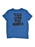 Runway Blue Short Sleeve T-Shirt Size 4 - photo 1