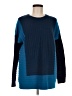 Vince. Color Block Blue Cashmere Pullover Sweater Size M - photo 1