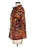 Unbranded 100% Polyester Animal Print Orange Short Sleeve Blouse Size M - photo 5