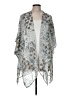 Maurices 100% Polyester Silver Kimono One size - photo 1