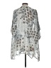 Maurices 100% Polyester Silver Kimono One size - photo 2