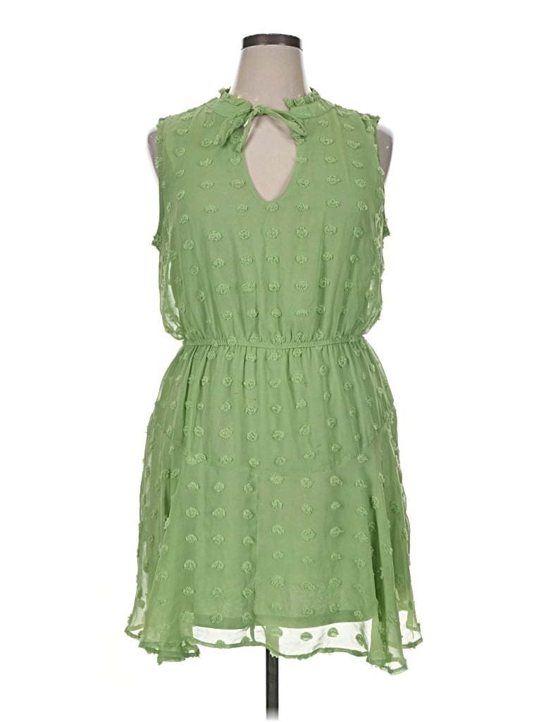 Pre-owned Crystal Doll Casual Dress In Green