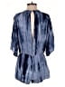 Honey Belle 100% Rayon Tie-dye Blue Romper Size M - photo 2