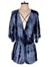 Honey Belle 100% Rayon Tie-dye Blue Romper Size M - photo 1