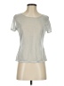Natori Metallic Silver Short Sleeve T-Shirt Size S - photo 1