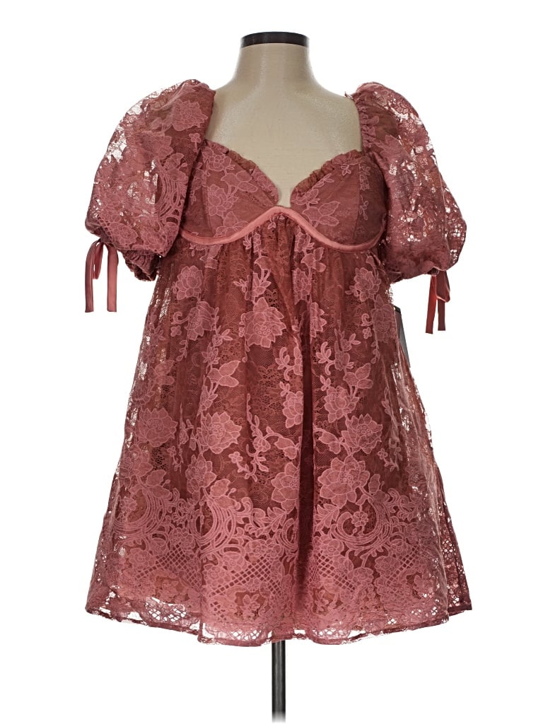 Pre-owned Seni & Cade Cocktail Dress In Burgundy