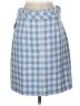Ann Taylor Checkered-gingham Blue Casual Skirt Size 4 - photo 2