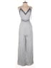 Japna 100% Rayon Chevron-herringbone Gray Jumpsuit Size M - photo 1