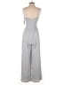 Japna 100% Rayon Chevron-herringbone Gray Jumpsuit Size M - photo 2