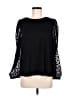 Ann Taylor LOFT Black Long Sleeve Top Size M - photo 1