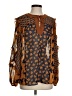 CAbi 100% Polyester Brown 3/4 Sleeve Blouse Size XS - photo 1