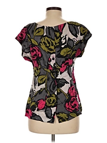 Trina Turk Short Sleeve Silk Top (view 2)