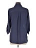 BCX 100% Polyester Solid Blue 3/4 Sleeve Blouse Size M - photo 2