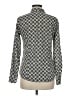 J.Crew Print Black Long Sleeve Blouse Size 6 - photo 2