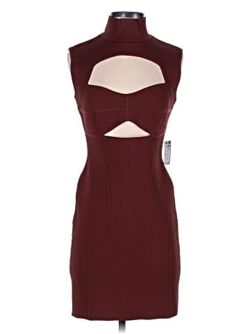 Herve Leger Ribbed Knit Keyhole Bust Dress (view 1)