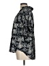 She + Sky 100% Polyester Paisley Black Short Sleeve Blouse Size L - photo 5