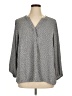 T Tahari 100% Polyester Gray 3/4 Sleeve Blouse Size 1X - photo 1