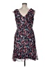 DKNY 100% Polyester Paisley Blue Casual Dress Size 14 - photo 2