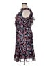 DKNY 100% Polyester Paisley Blue Casual Dress Size 14 - photo 5