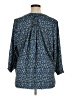 Jachs Girlfriend Blue 3/4 Sleeve Blouse Size XL - photo 2