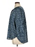 Jachs Girlfriend Blue 3/4 Sleeve Blouse Size XL - photo 5