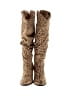 Journee Collection Animal Print Brown Boots Size 8 - photo 2