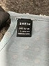 Shein 100% Polyester Gray Short Sleeve Blouse Size 8 - 10 - photo 7