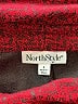 North Style Chevron-herringbone Red Burgundy Poncho Size L - photo 7