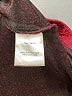 North Style Chevron-herringbone Red Burgundy Poncho Size L - photo 8