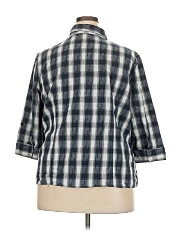 Cj Banks 3/4 Sleeve Button-Down Shirt (view 2)