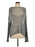 Max Studio Metallic Silver Long Sleeve Blouse Size L - photo 1