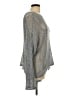 Max Studio Metallic Silver Long Sleeve Blouse Size L - photo 4