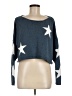Shein 100% Polyester Stars Blue Pullover Sweater Size M - photo 1
