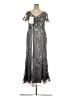 Mac Duggal 100% Polyester Metallic Silver Cocktail Dress Size 18 - photo 1