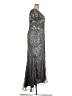 Mac Duggal 100% Polyester Metallic Silver Cocktail Dress Size 18 - photo 4