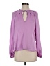 1.State 100% Polyester Purple Long Sleeve Blouse Size S - photo 1