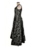 Taylor 100% Polyester Metallic Black Cocktail Dress Size 8 - photo 5