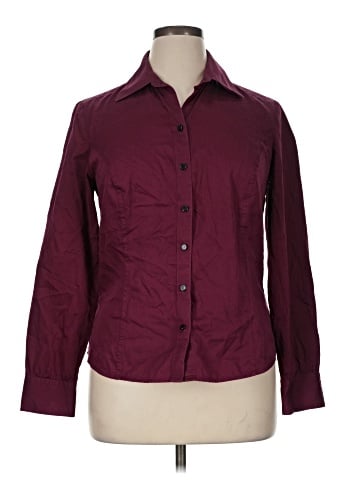 Ann Taylor LOFT Long Sleeve Button-Down Shirt (view 1)