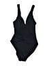 Anne Cole Solid Black One Piece Swimsuit Size 8 - photo 1