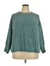 dip 100% Polyester Solid Teal Pullover Sweater Size 2X - photo 1