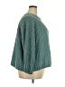 dip 100% Polyester Solid Teal Pullover Sweater Size 2X - photo 4