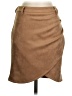 Blush Solid Tan Casual Skirt Size S - photo 1