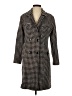 Giorgio Armani Houndstooth Black Coat Size 4 - photo 1